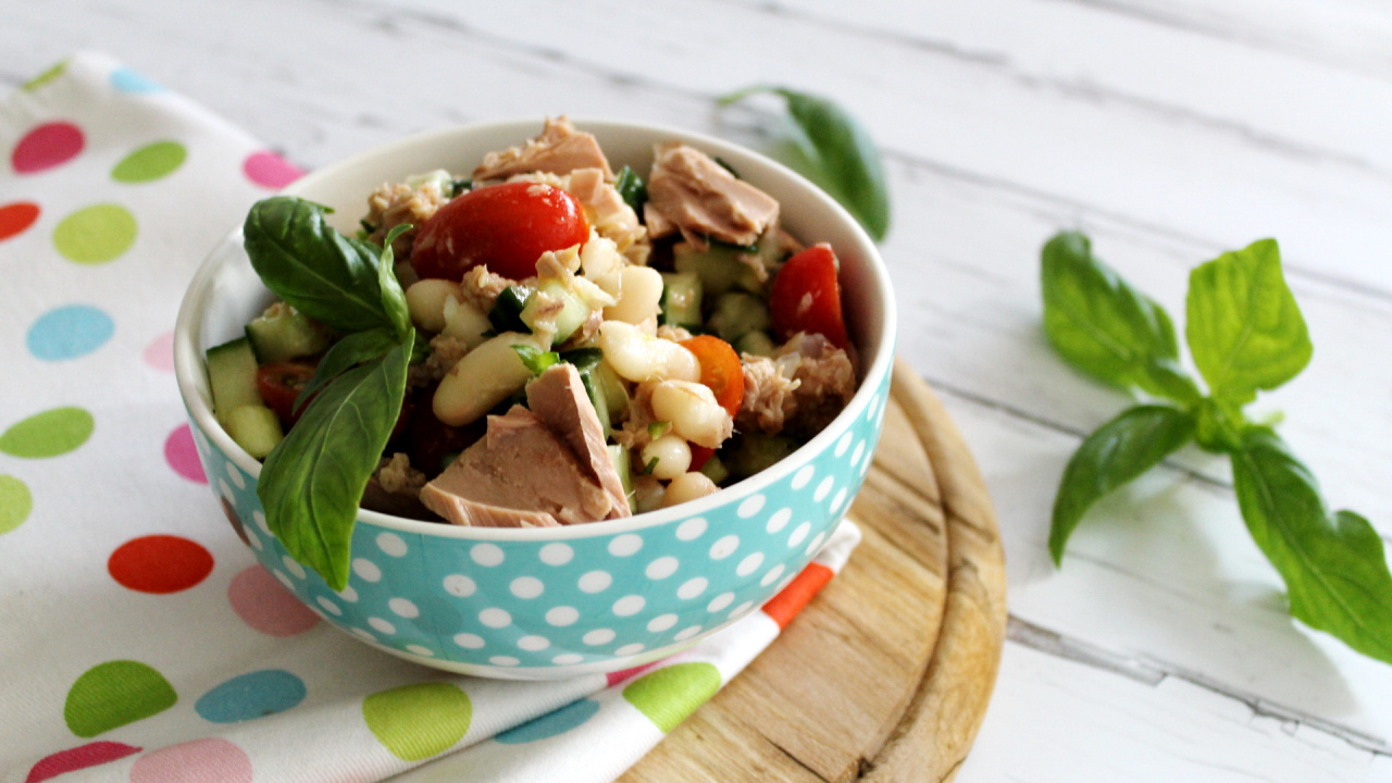 Italienischer Bohnensalat mit Thunfisch