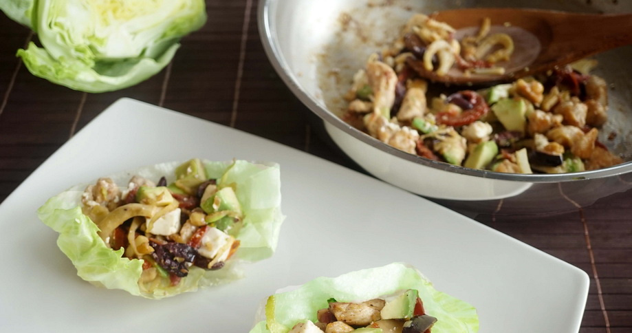 Hähnchensalat mit karamellisiertem Fenchel