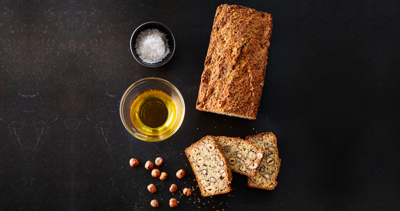 Haselnuss-Quark-Brot